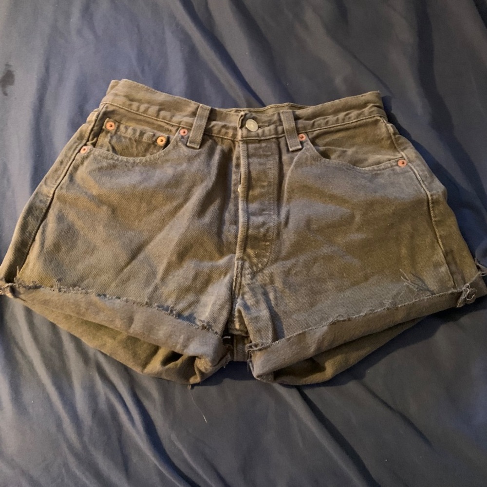 Levi’s vintage army green 501 shorts